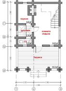 Архитектурный проект гостевого небольшого дома с баней