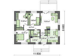 Милое строение декорированное натуральными материалами