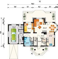 Проект стильного дома с выходом в сад