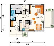 Двухэтажный особняк с просторной верандой