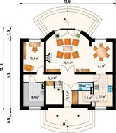 Проект чудесного особняка с оригинальной планировкой