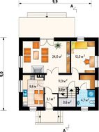 Проект мансардного дома 140 m²