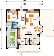 Превосходный загородный коттедж с уютной террасой и выходом в сад