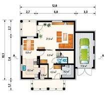 Проект красивого загородного дома с площадью 180 m²