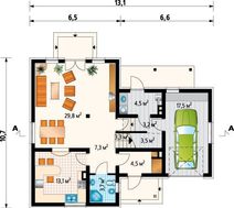 Проект небольшой двухэтажной усадьбы с четырьмя спальнями