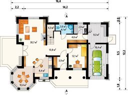 Проект красивой усадьбы с мансардой