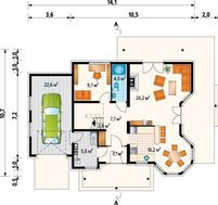 Роскошный загородный дом с площадью 190 m²