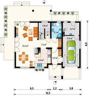 Превосходный загородный особняк со светлой большой верандой