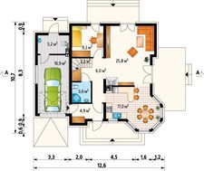Большой особняк с террасой и гаражом