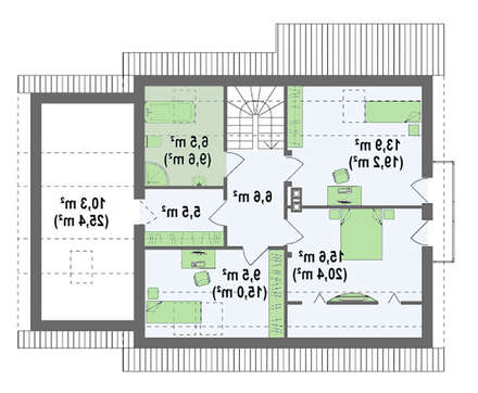 Проект недорогого дома с дополнительной спальней