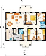 Красивый одноэтажный дом