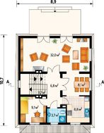 Красочное строение для участка с уклоном