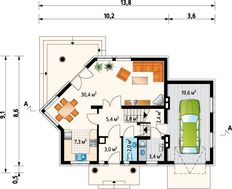 Запоминающийся особняк под сложной кровлей