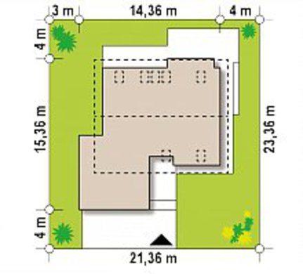 Двухэтажный дом площадью более 200 m²