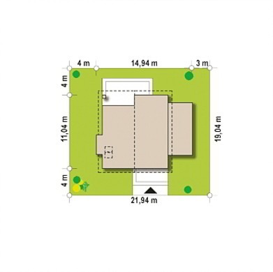 План белоснежного коттеджа в два этажа на 184 кв. м с деревянным декором