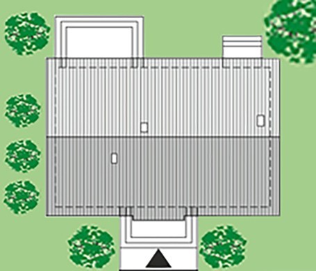 Одноэтажный дом с тремя спальнями