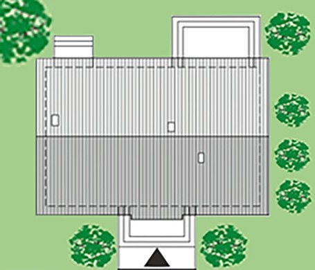 Одноэтажный дом с тремя спальнями